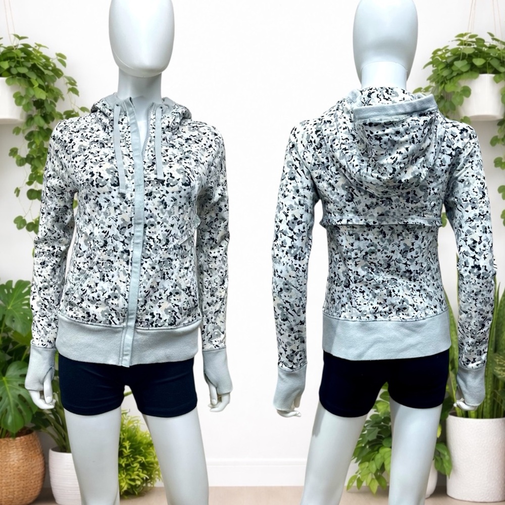 Lululemon After Asana Hoodie in Not So Petite Fleur Silver Spoon [AA161]